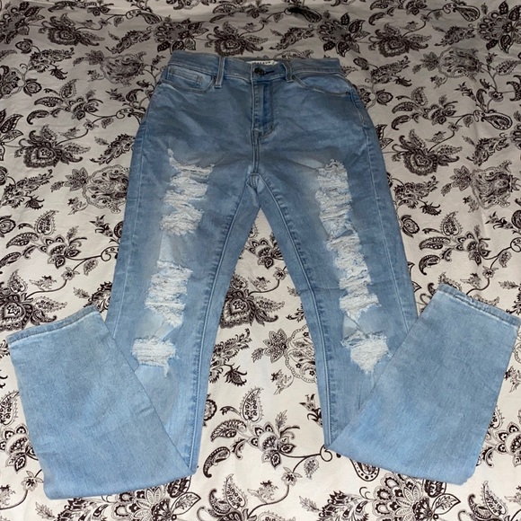 Brand pacsun size 24 color blue and white - Picture 1 of 6